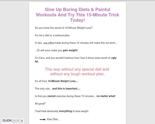 15weight x400 thumb 15 Minute Weight Loss