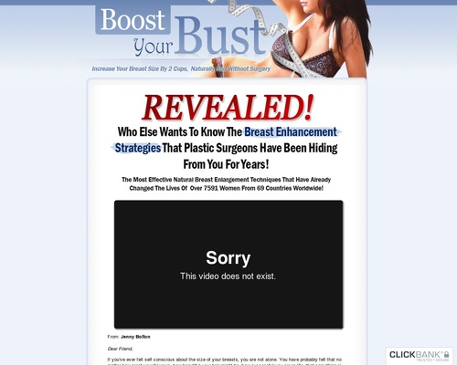 boostbust1 x400 thumb Boost Your Bust - How To Make Your Breasts Grow Naturally