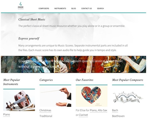 musicscore x400 thumb Classical Sheet Music - Music-Scores.com