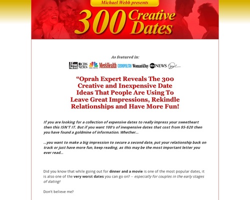 300dates x400 thumb Creative Date Ideas for Singles and Couples (official site)