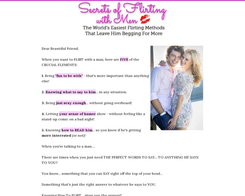 flirt x400 thumb Secrets of Flirting With Men