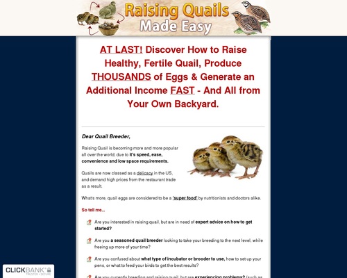 quails x400 thumb Raising Quails Made Easy - How To Raise Quails the Easy Way