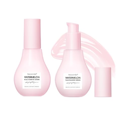 2 Pcs Watermelon Moisturizer Facial Serum – Brighten, Moisturize, and Lightweight Glow Facial Serum & Priming Liquid Highlighter.
