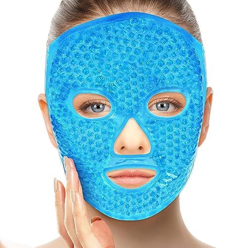 candyfouse Ice Pack Cold Face, Eye Masks Reduce Face Puff, Dark Circles, Reusable Cold Hot Gel Face Eye Mask, Suitable for Women Facial SPA, Ice Face Mask for Sleeping, Headaches (Blue Updated) candyfouse Ice Pack Cold Face, Eye Masks Reduce Face Puff, Dark Circles, Reusable Cold Hot Gel Face Eye Mask, Suitable for Women Facial SPA, Ice Face Mask for Sleeping, Headaches (Blue Updated)